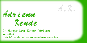 adrienn kende business card